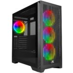 POWER BOOST VK-G4306S Powersız Siyah Mesh ARGB Ring Fanlı Full Tower E-ATX Kasa - 39127