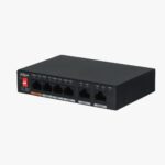 DAHUA DH-PFS3006-4ET-60 6 Port Mbit 4 Port PoE 60W 2xMbit Uplink Desktop Yönetilemez Metal Kasa Switch - 39396