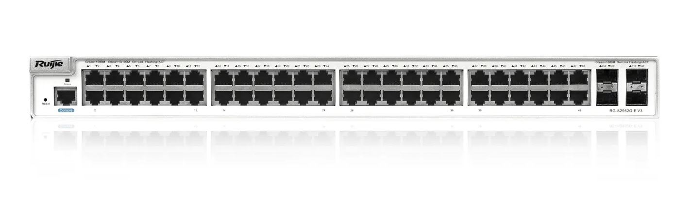 RUIJIE RG-S2952G-E V3 48 Port Gbit 4xSFP Uplink Yönetilebilir (L3) Switch- 39064 RUIJIE RG-S2952G-E V3 48 Port Gbit 4xSFP Uplink Yönetilebilir (L3) Switch - 39064