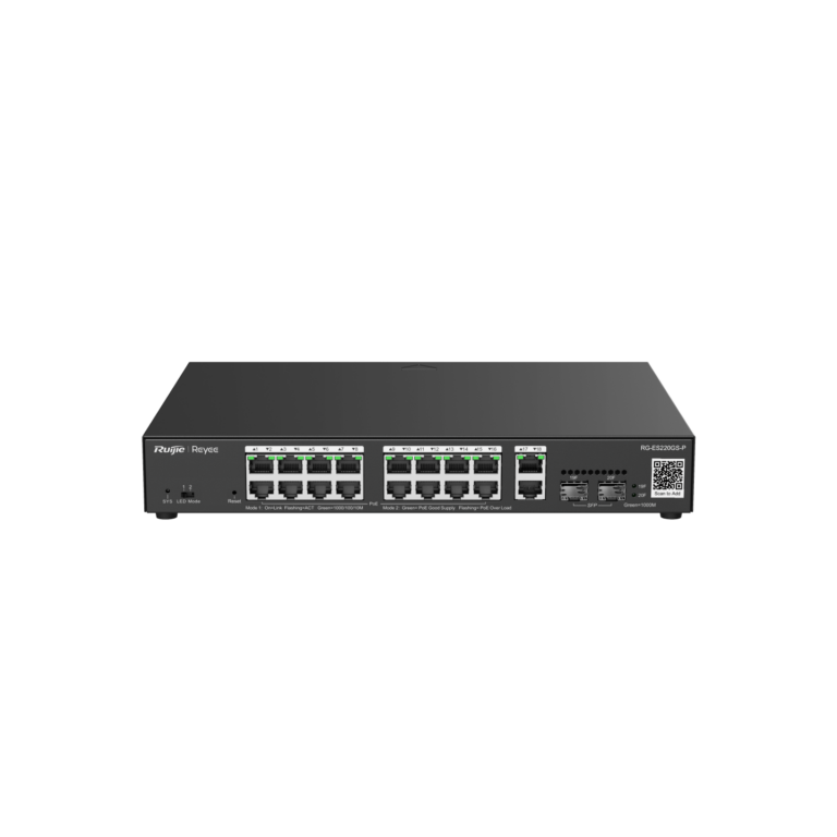 RUIJIE-REYEE RG-ES220GS-P 20 Port Gbit 16 Port PoE+ 250W 2xGbit+2xSFP Uplink Cloud Managed Switch - 38140