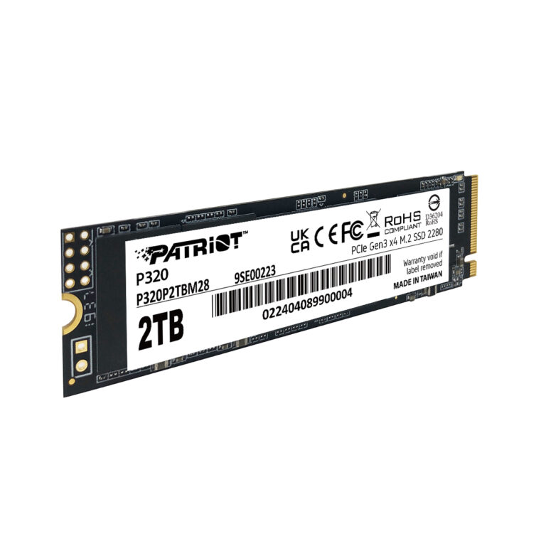 Patriot P320 1TB 3000/2200MB/s NVMe M2 SSD Disk (P320P1TBM28) - P320P1TBM28