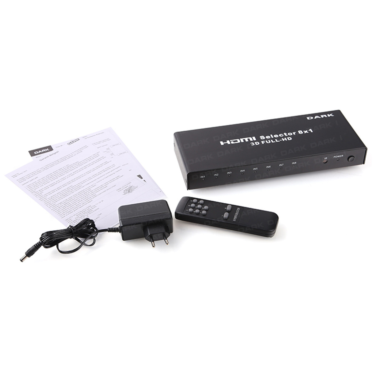 DARK DK-HD-SW8X1 HDMI Switch 8 Giriş 1 Çıkışlı- 20049 DARK DK-HD-SW8X1 HDMI Switch 8 Giriş 1 Çıkışlı - 20049