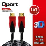QPORT 15M ALTIN UÇLU HDMI KABLO 1.4V (Q-HDMI15) - Q-HDMI15