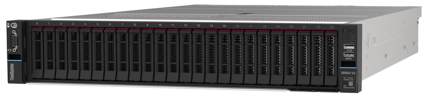 LENOVO SR650 V3 7D76A024EA GOLD 1x5418Y (24C) 64GB(1x64) 0TB 2U RACK 1x1100W Titanium Server- 34936 LENOVO SR650 V3 7D76A024EA GOLD 1x5418Y (24C) 64GB(1x64) 0TB 2U RACK 1x1100W Titanium Server - 34936