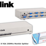 S-LINK SL-2508 8 Port VGA Monitör Çoklayıcı (250 MHZ) - 10756