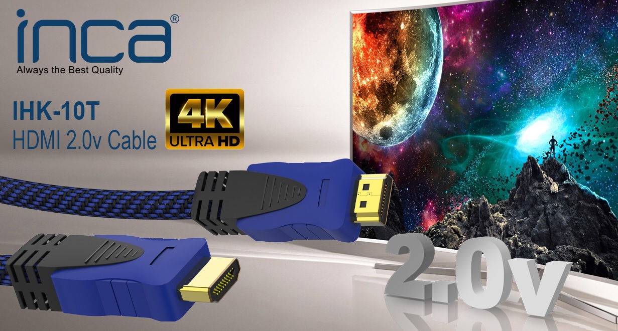 INCA IHK-10T 10 Mt 2.0V 4K& 2K & FULL HD HDMI Kablo- 39705 INCA IHK-10T 10 Mt 2.0V 4K& 2K & FULL HD HDMI Kablo - 39705
