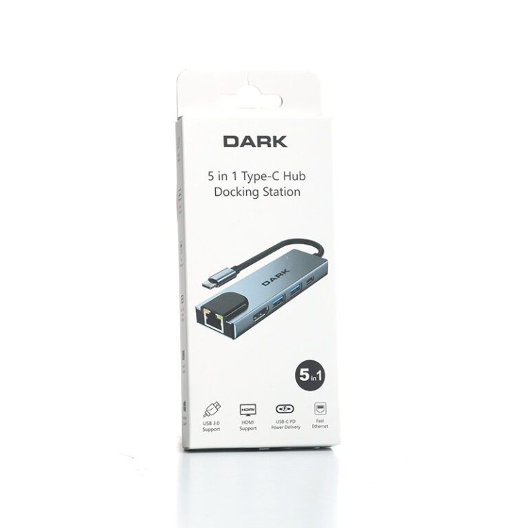 DARK DK-AC-U31X46 5'i 1 Arada USB 3.1 Type-C to Ethernet / HDMI USB 3.0 - USB 2.0 / USB-C 65W Macbook Port Çoklayıcı HUB - 37022