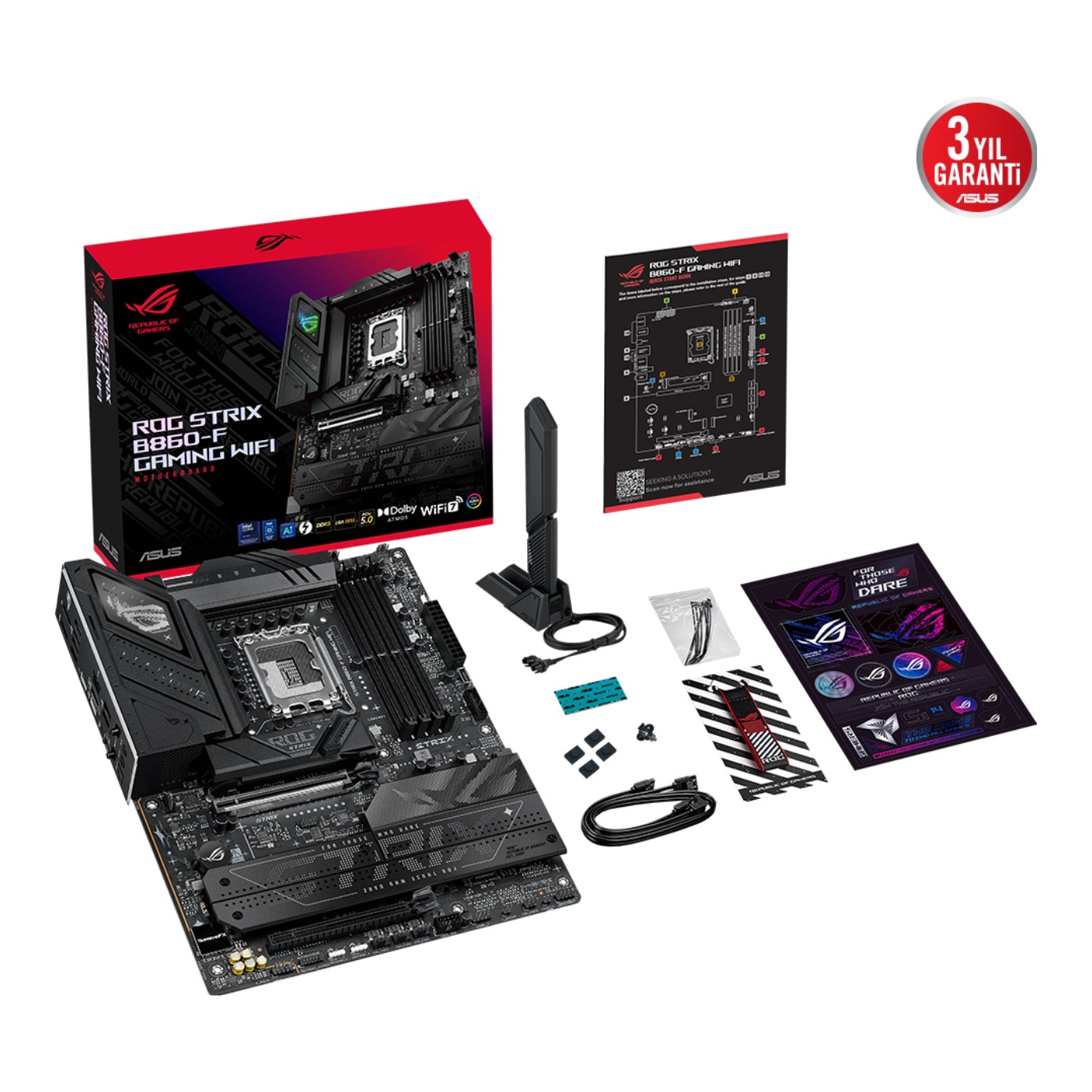 ASUS ROG STRIX B860-F GAMING WIFI LGA1851 DDR5 9066 WiFi 7+BT AURA RGB 2.5Gbit L- 90MB1JG0-M0EAY0 ASUS ROG STRIX B860-F GAMING WIFI LGA1851 DDR5 9066 WiFi 7+BT AURA RGB 2.5Gbit L - 90MB1JG0-M0EAY0