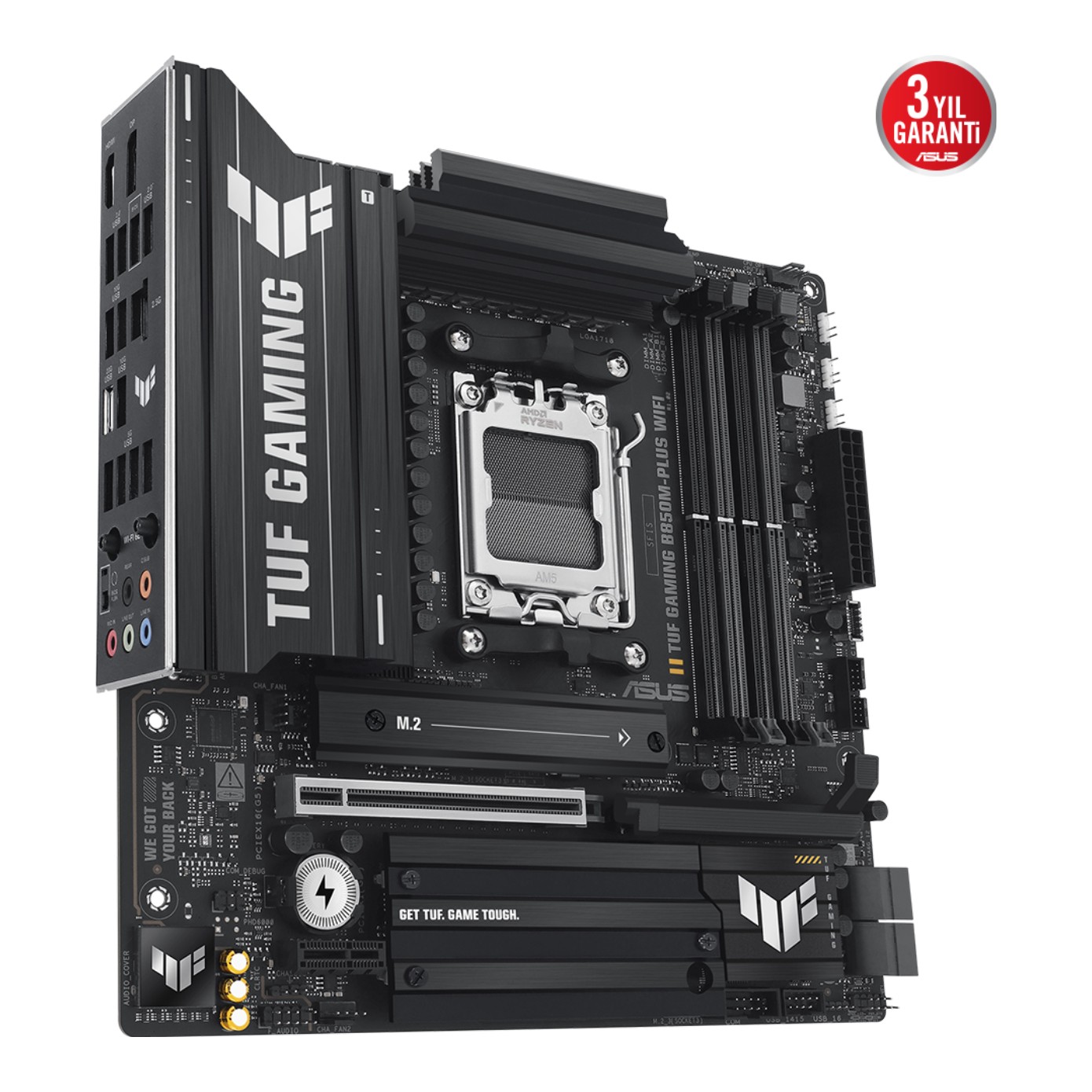 ASUS TUF GAMING B850M-PLUS WIFI AM5 DDR5 8000 WiFi 6E+BT AURA RGB 2.5GLAN mATX- 90MB1IY0-M0EAY0 ASUS TUF GAMING B850M-PLUS WIFI AM5 DDR5 8000 WiFi 6E+BT AURA RGB 2.5GLAN mATX - 90MB1IY0-M0EAY0