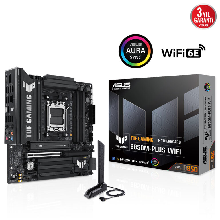 Asus TUF GAMING B850M-PLUS WIFI7 AM5 DDR5 8000(OC) USB 3xM2 HDMI DP Gbit mATX - 90MB1MU0-M0EAY0