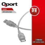 QPORT 3M USB2.0 UZATMA KABLO (Q-UZ3) - Q-UZ3