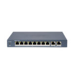 Hikvision DS-3E0310P-E/M 8 Port PoE (80W) 10/100Mbps + 2GE Uplink Switch - Net.Swi.Poe.Yok.0068