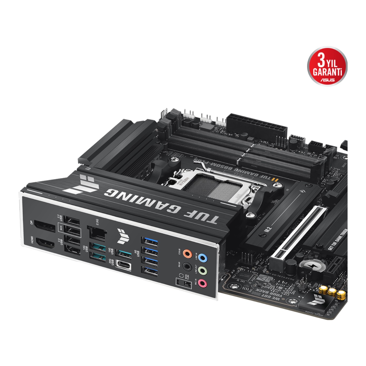 ASUS TUF GAMING B850M-PLUS AM5 DDR5 8000 AURA RGB 2.5GLAN mATX- 90MB1IX0-M0EAY0 ASUS TUF GAMING B850M-PLUS AM5 DDR5 8000 AURA RGB 2.5GLAN mATX - 90MB1IX0-M0EAY0