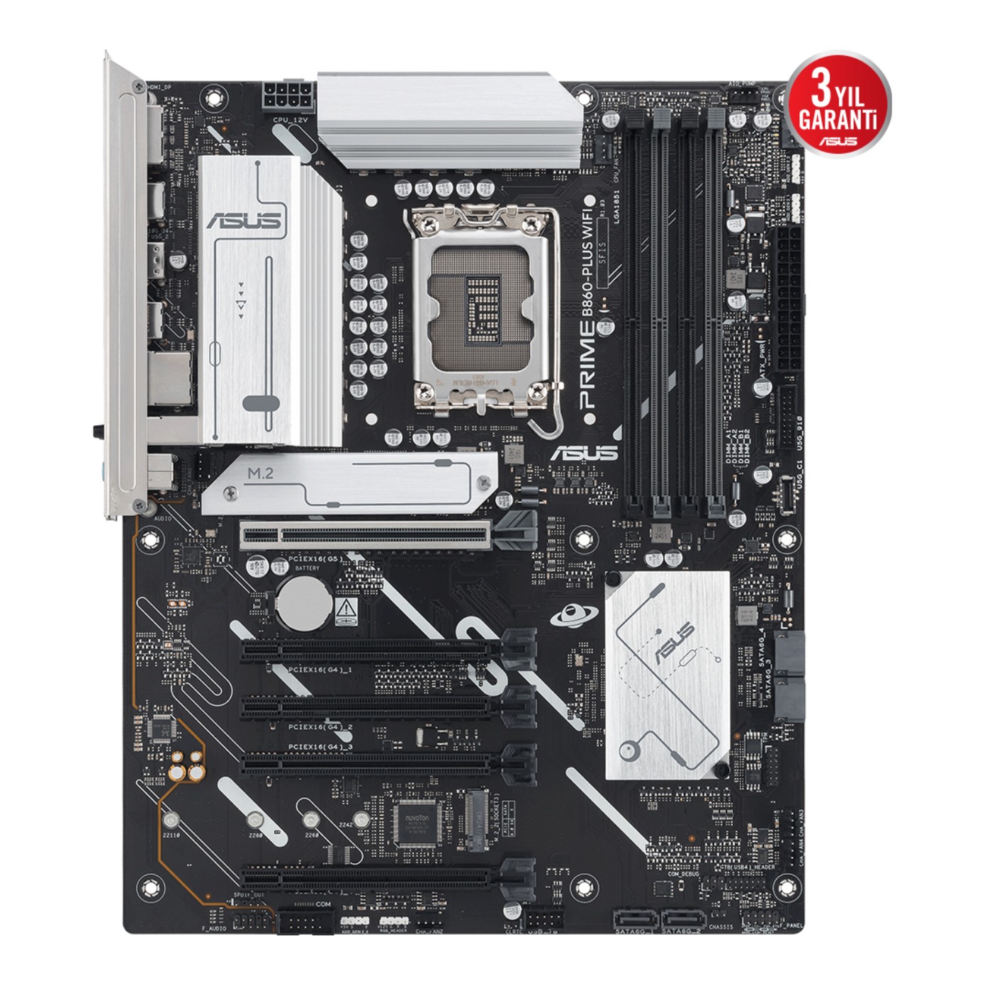 ASUS PRIME B860-PLUS WIFI LGA1851 DDR5 8200 WiFi 6E+BT AURA RGB 2.5Gbit LAN ATX- 90MB1K50-M0EAY0 ASUS PRIME B860-PLUS WIFI LGA1851 DDR5 8200 WiFi 6E+BT AURA RGB 2.5Gbit LAN ATX - 90MB1K50-M0EAY0