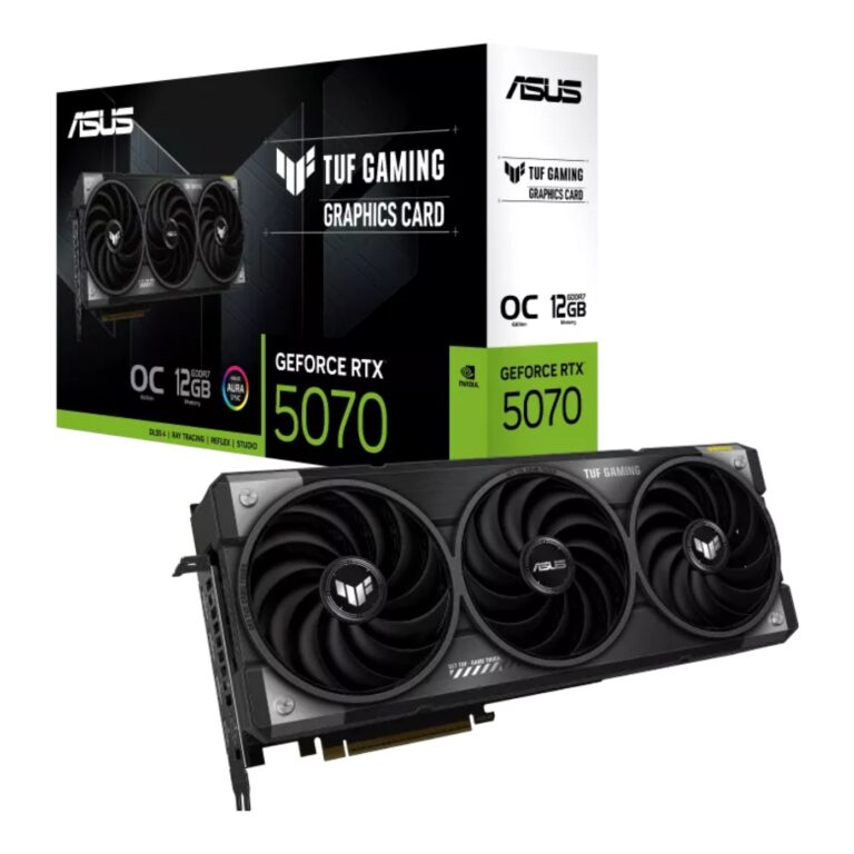 12 GB ASUS TUF-RTX5070-O12G-GAMING RTX 5070 GDDR7 192bit OC 2xHDMI 3xDP ARGB - 90YV0LZ0-M0NA00