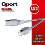 QPORT 1.5M USB2.0 PRINTER KABLOSU (Q-PR1.5) - Q-PR1.5