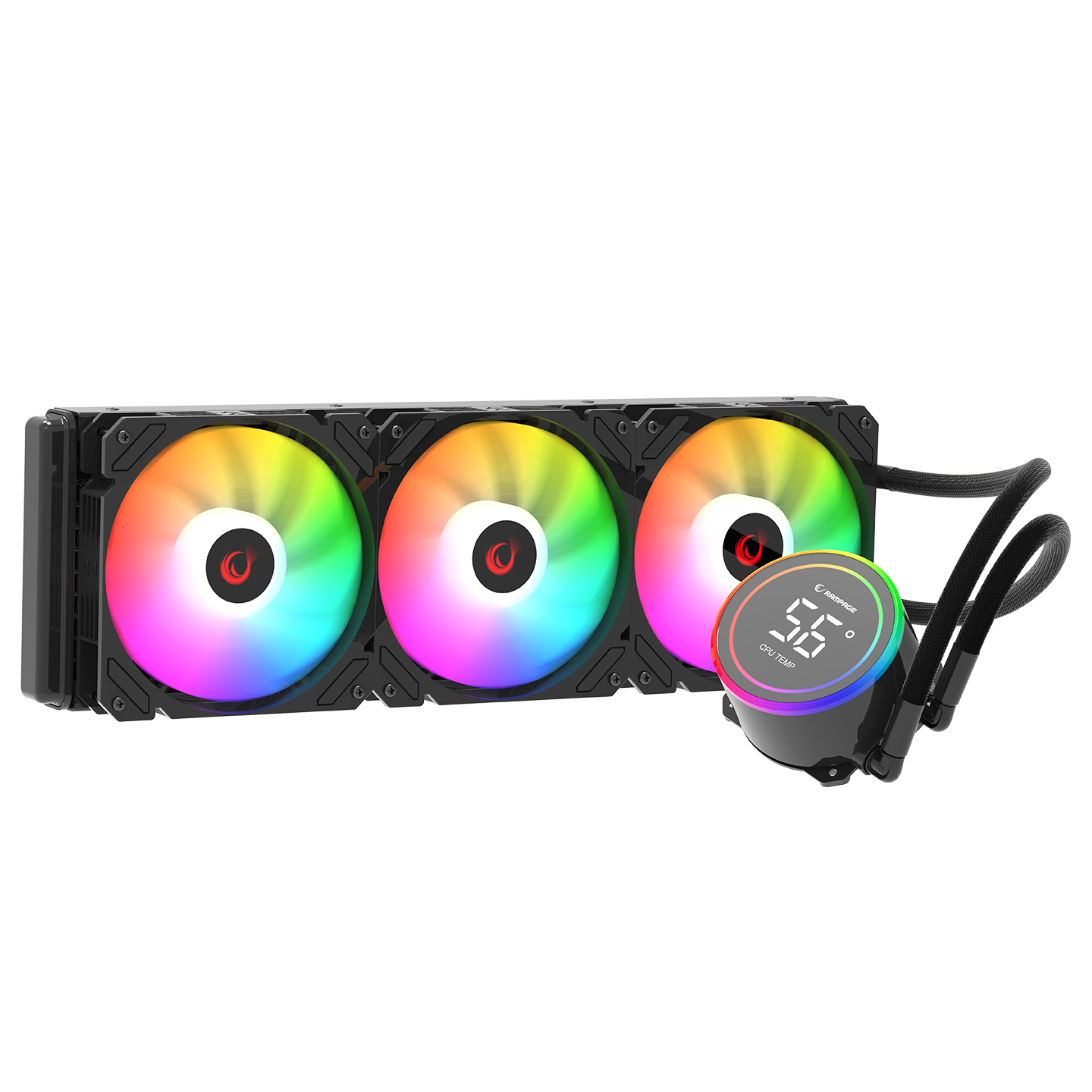 Rampage HELIOS-C17 Intel LGA1700/AMD AM5 360mm Sıvı Soğutmalı ARGB CPU Fan(Siyah- Bbi.Isl.Sog.0062 Rampage HELIOS-C17 Intel LGA1700/AMD AM5 360mm Sıvı Soğutmalı ARGB CPU Fan(Siyah - Bbi.Isl.Sog.0062