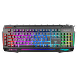 Rampage KB-R63 STAGE Sese Duyarlı RGB Q USB +Ses Mik Çıkışlı Siyah Oyuncu Klavye - Bbi.Isl.Klv.Kusb.0011