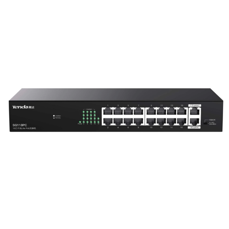 TENDA SG118PC 16GE PoE+ Port (167W)