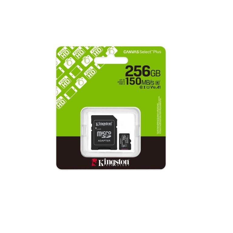 Kingston 256GB Micro SDXC Canvas 150MB/s [SDCS3/256GB] - SDCS3/256GB
