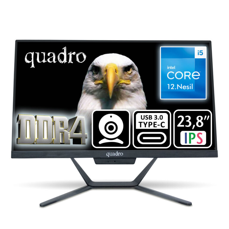 QUADRO STARK 23.8" IPS i5-12450H 16GB 480SSD Type C-USB FDOS - H224 26165