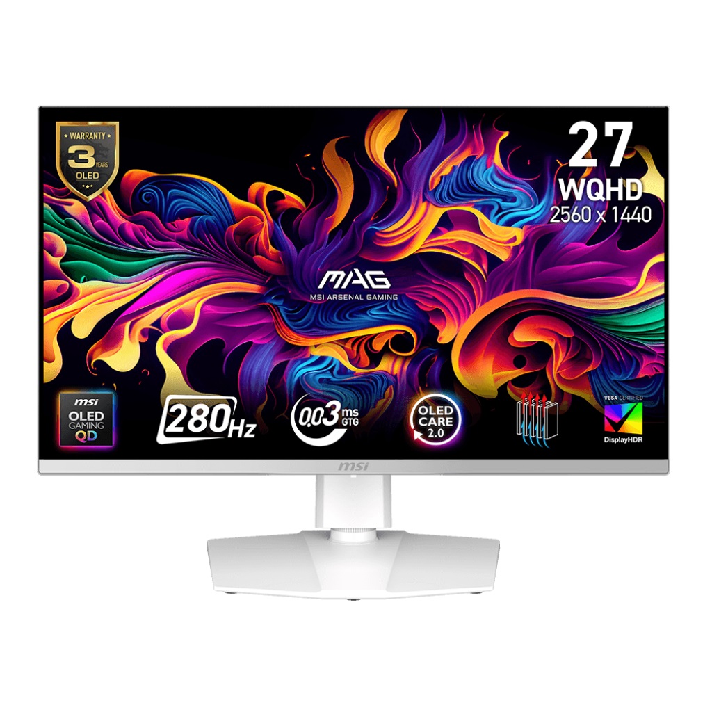 26.5" MSI MAG 272QPW QD-OLED X28 0.03ms 280Hz 2560x1440 HDMI DP Pivot Gaming Mo- MAG 272QPW QD-OLED X28 26.5" MSI MAG 272QPW QD-OLED X28 0.03ms 280Hz 2560x1440 HDMI DP Pivot Gaming Mo - MAG 272QPW QD-OLED X28