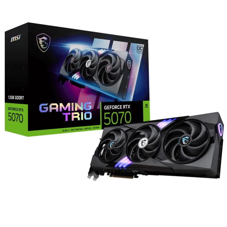 MSI 12GB GEFORCE RTX 5070 12G GAMING TRIO OC GDRR7 [192bit]  PCIE 5.0 1xHDMI 3xD - GEFORCE RTX 5070 12G GAM