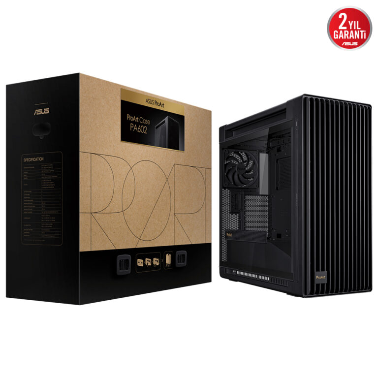 Asus ProArt PA602 1x140mm 2x200mm PSU Yok Siyah E-ATX  Kasa - ProArt PA602