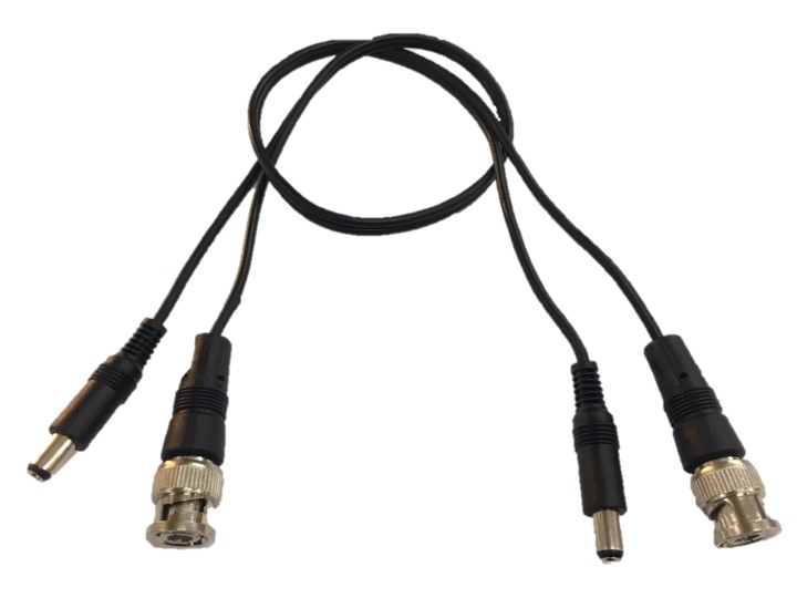 MERVESAN KABLOLU BNC KONNEKTÖR + POWER JAK FİŞ 2.1 MM 2li (MRW-BNC/DC ARA) - MRW-BNC/DC ARA