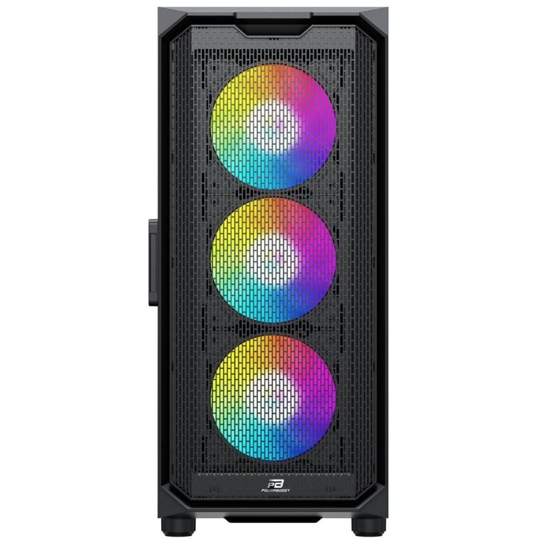PowerBoost PB-P521B 750w 80+ Bronze USB 3.0 Mesh ARGB Fan Siyah ATX Kasa - JBST-PBP521B