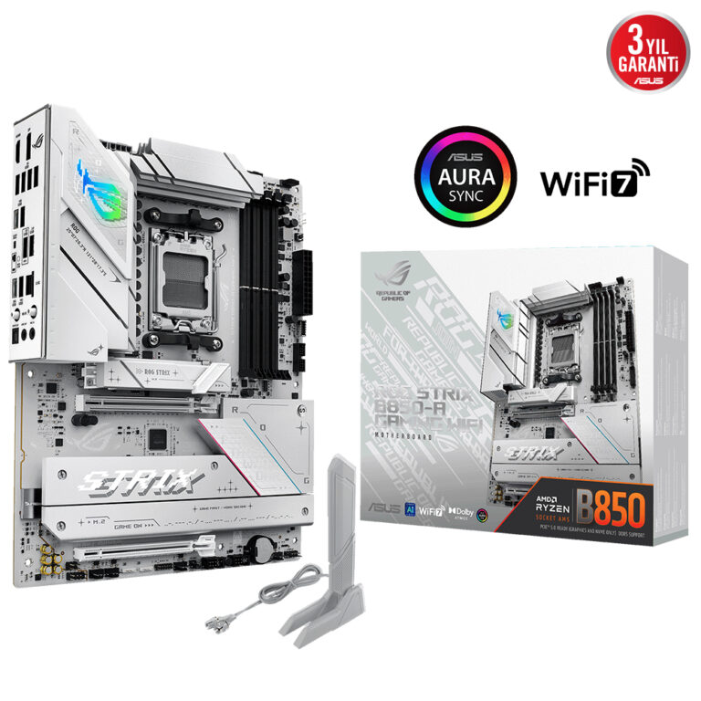 Asus ROG STRIX B850-A GAMING WIFI AM5 DDR5 8000 4xM2 HDMI DP BT WIFI7 RGB ATX - 90MB1J50-M0EAY0