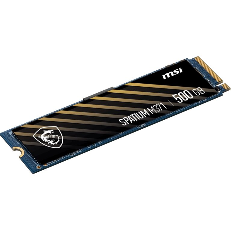 MSI 500GB SPATIUM M371 PCIe 4.0 NVMe M.2 500GB M2 SSD 2200-1150/s - 500GB SPATIUM M371