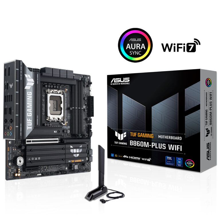 Asus TUF GAMING B860M-PLUS WIFI DDR5 1851P DP HDMI 3xM2 RGB BT WiFi 7 RGB mATX - 90MB1JV0-M0EAY0