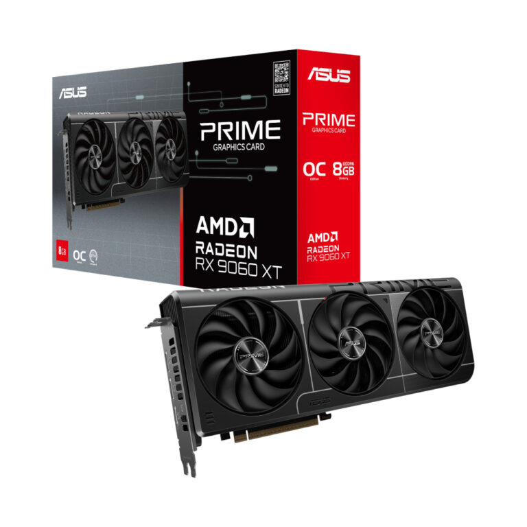 8 GB ASUS PRIME-RX9060XT-O8G RX9060XT GDDR6 128bit OC HDMI 2xDP Ekran Kartı - 90YV0MI0-M0NA00