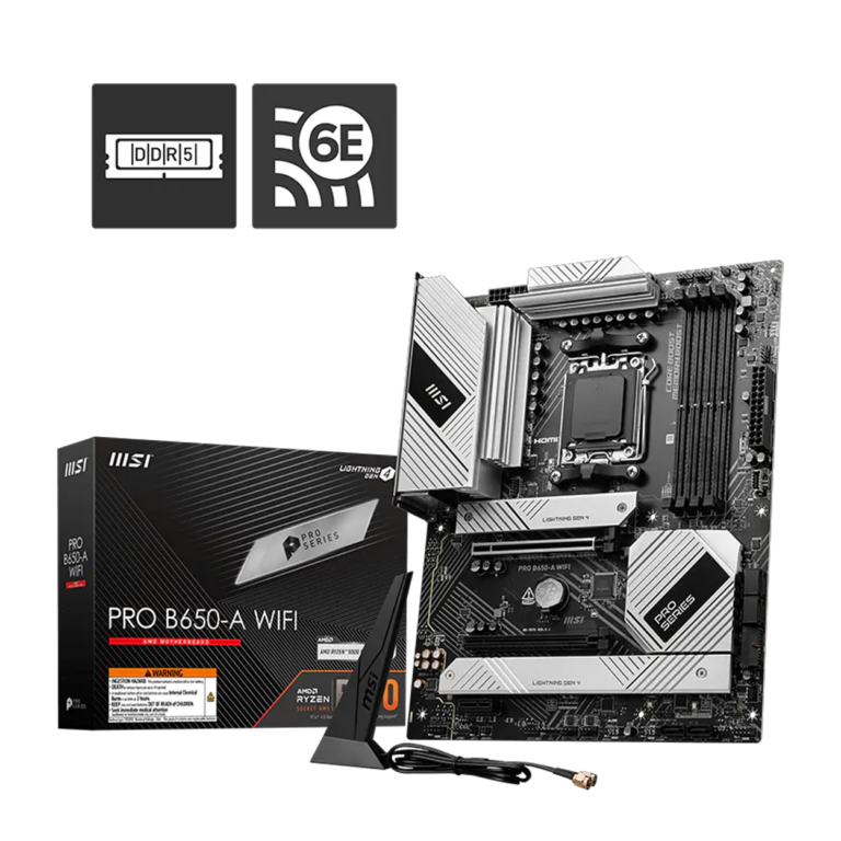 MSI PRO B650-A WIFI AM5 DDR5 7600MHZ(OC) HDMI DP 3XM.2 USB 20GBPS 2.5G LAN WI-FI - PRO B650-A WIFI