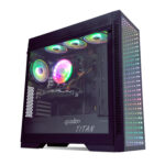 QUADRO QT100 TITAN Gaming Kasa Pencereli 3D 4xRGB FAN / QT100-KAR64348 - Görsel 4