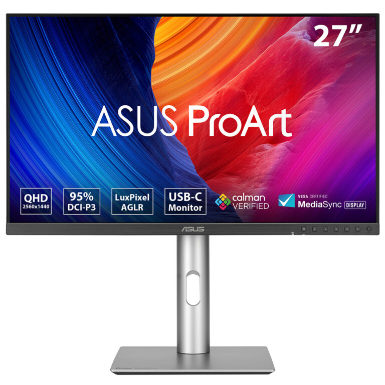 Asus Proart 27" 5ms 100Hz Dp Hdmi Usb-c DCI-P3 MediaSync IPS (PA278CFRV) - Bbi.Isl.Mon.0259