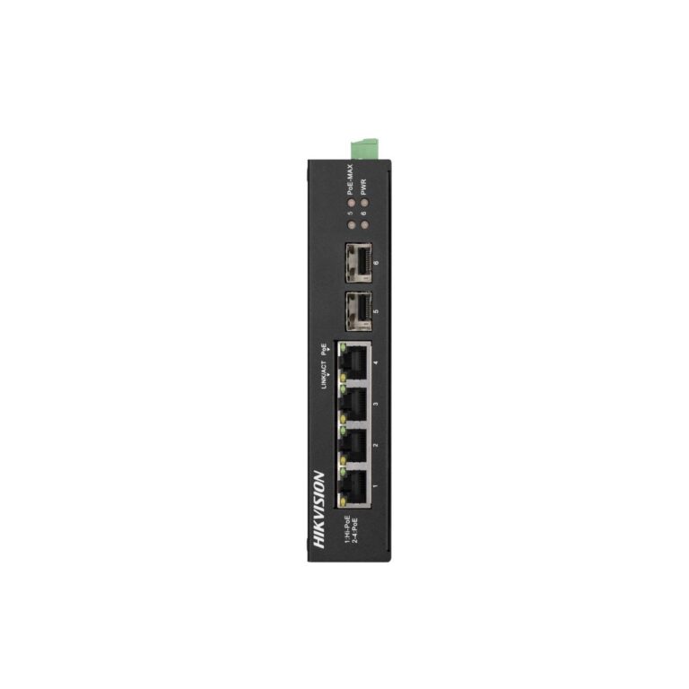 Hikvision DS-3T0506HP-E/HS 3GE Poe+1GE Hi-Poe+2Sfp Y.emez Harsh&Endüstriyel 65W - DS-3T0506HP-E/HS