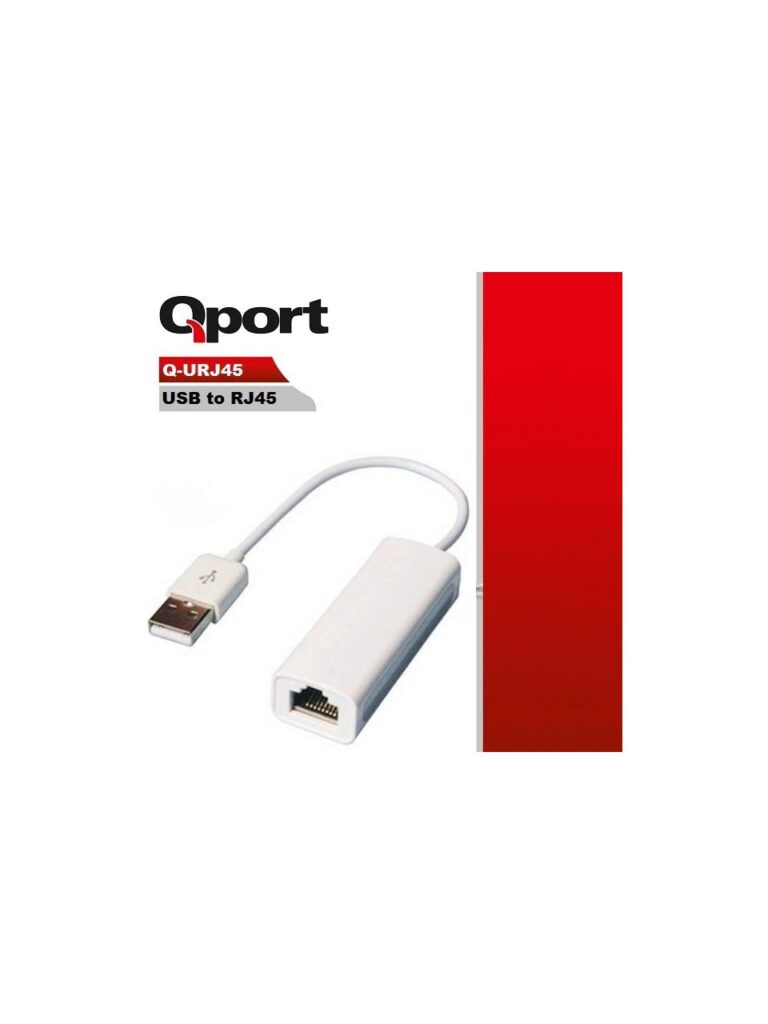 QPORT Q-URJ45 USB TO RJ45 ETHERNET - Q-URJ45