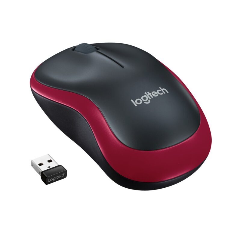 Logitech M185 Wi-Fi Nano USB Kırmızı Mouse [910-002237] - 910-002237