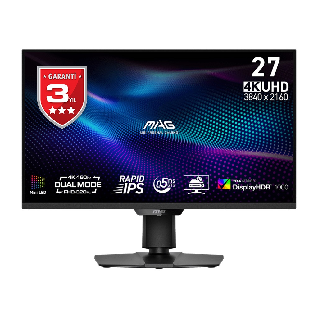 27" MSI MAG 274UPDF E16M 0.5ms 160Hz 3840x2160 2xHDMI DP Type-C IPS Pivot Gaming- MAG 274UPDF E16M 27" MSI MAG 274UPDF E16M 0.5ms 160Hz 3840x2160 2xHDMI DP Type-C IPS Pivot Gaming - MAG 274UPDF E16M