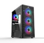 GameBooster GB-M206B USB3.0 ARGB Fan Siyah Metal kasa / GB-M206B-KAR64199 - Görsel 2