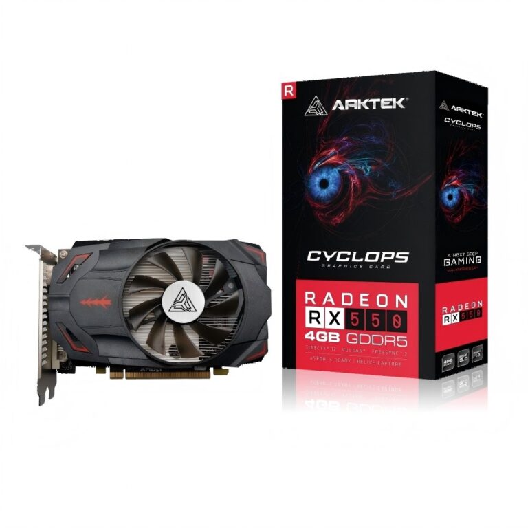 Arktek RX550 4GB GDDR5 128Bit DP/HDMI/DVI PCI 3.0 Ekran Kartı - Bbi.Isl.Ekr.Amd.0068