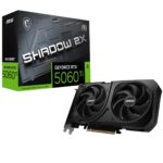 MSI 8GB GEFORCE RTX 5060 Ti 8G SHADOW 2X OC PLUS GDDR7 [128Bit] PCIE 5.0 HDMI 3X - GEFORCE RTX 5060 TI 8G S