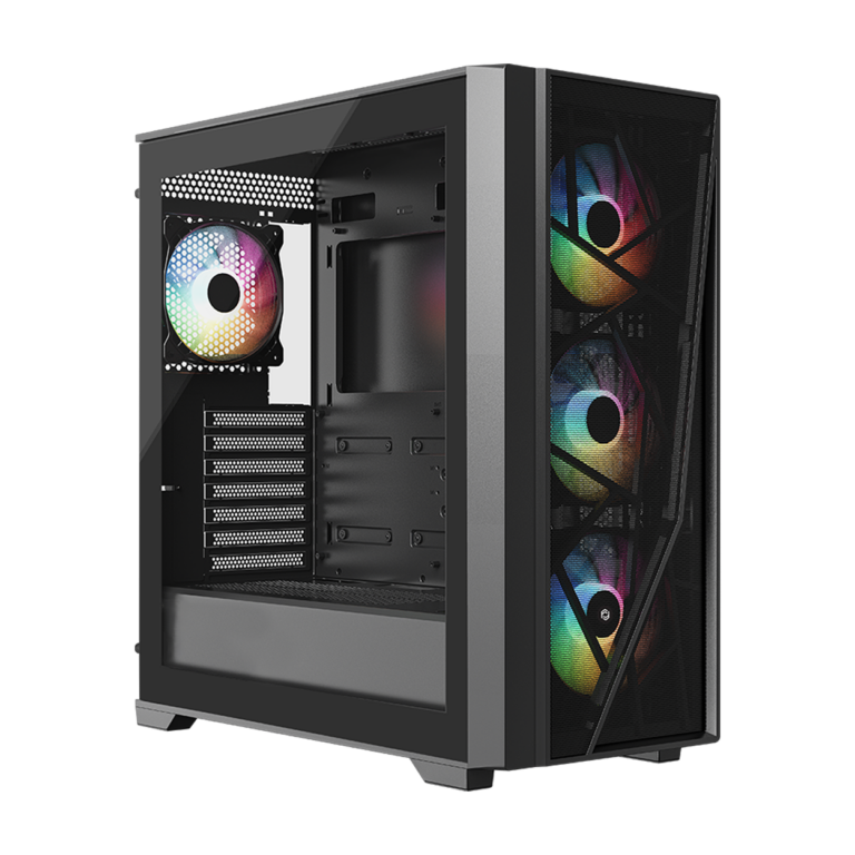 FRISBY TUNDRA 750W 80+ BRONZE ARGB 6X FAN GAMING KASA (FC-9585G) - FC-9585G