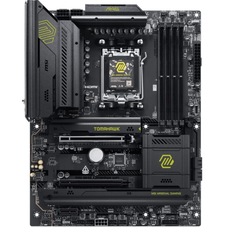 MSI MAG B850 TOMAHAWK WIFI AM5 DDR5 8200(OC) HDMI M.2 5GLan WiFi7 ATX - MAG B850 TOMAHAWK WIFI