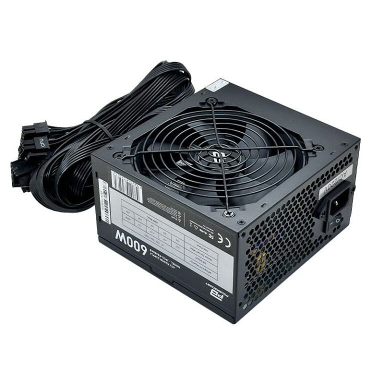 PowerBoost PB-600AB 600W APFC 2*PCI-E 6+2 Pin 12cm Siyah Fanlı ATX Power Supply - PB-600AB