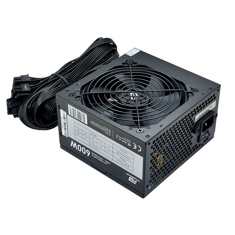 PowerBoost PB-600AB 600W APFC 2*PCI-E 6+2 Pin 12cm Siyah Fanlı ATX Power Supply- PB-600AB PowerBoost PB-600AB 600W APFC 2*PCI-E 6+2 Pin 12cm Siyah Fanlı ATX Power Supply - PB-600AB