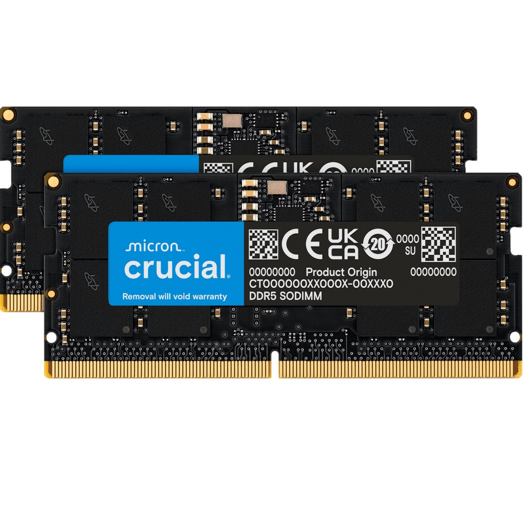 Crucial Sodimm 16GB (2x8GB) 4800Mhz DDR5 CL40 Notebook Bellek (CT2K8G48C40S5- CT2K8G48C40S5 Crucial Sodimm 16GB (2x8GB) 4800Mhz DDR5 CL40 Notebook Bellek (CT2K8G48C40S5 - CT2K8G48C40S5