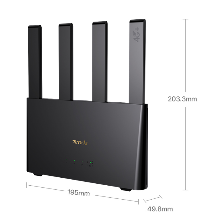 TENDA 4G08 AC1200 300Mbps-867 Mbps Dual Band 4G LTE Wi-Fi Router - 4G08